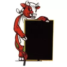 Panneau trottoir jumbo boeuf sur pied ressort reference 105