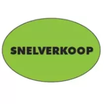 Autocollant vente rapide (snelverkoop) 26x40mm ovale fluo vert