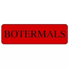 Autocollant tendre comme du beurre 15x50mm rectangle rouge