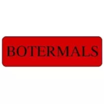 Autocollant tendre comme du beurre 15x50mm rectangle rouge