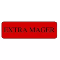 Autocollant extra maigre 15x50mm rectangle rouge