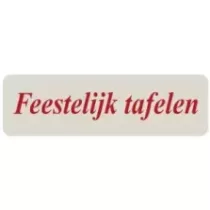 Autocollant table de fete 15x50mm rectangle gris