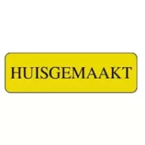 Autocollant huisgemaakt 15x50mm rectangle jaune