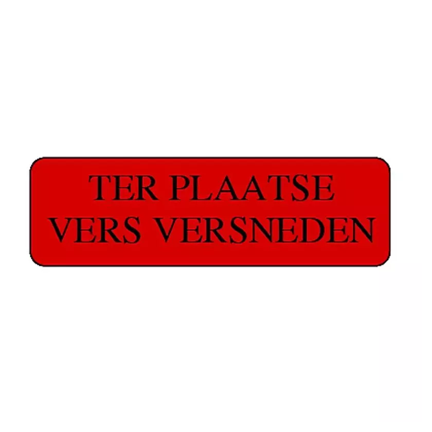 Autocollant decoupe sur place 15x50mm rectangle rouge