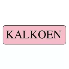 Autocollant dinde 15x50mm rectangle rose