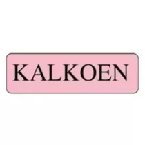Autocollant dinde 15x50mm rectangle rose
