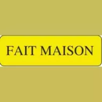 Autocollant fait maison 15x50mm rectangle jaune
