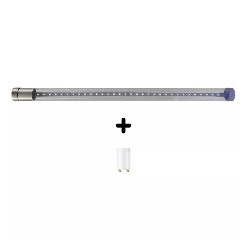 Tube LED 7W plus starter AGR30 AGR14 MGI anti-eclat