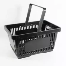 Panier d'achat 22L noir 1 poignee