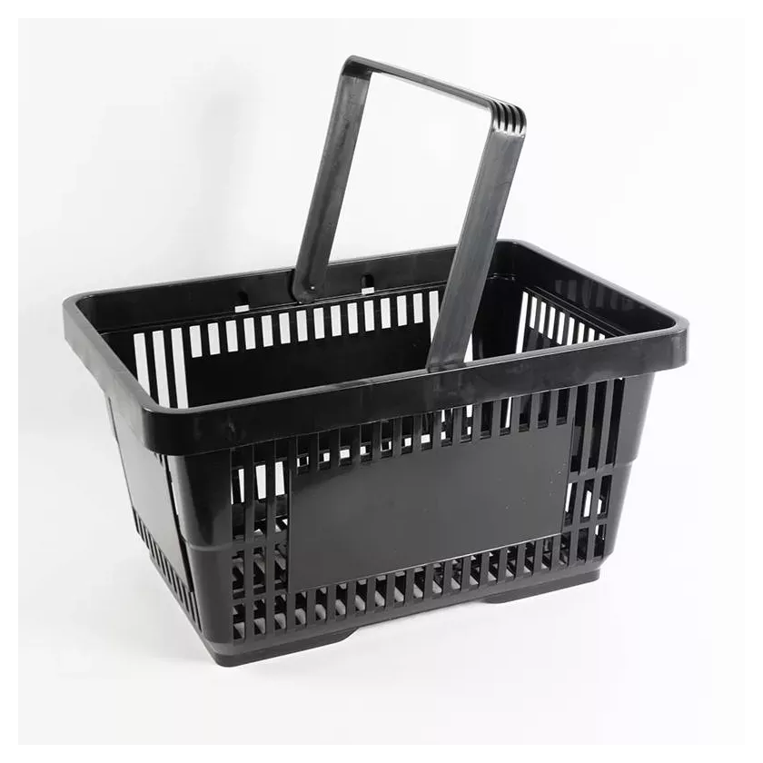 Panier d'achat 22L noir 1 poignee