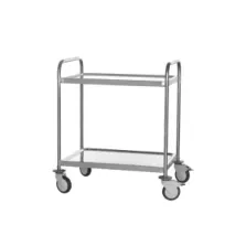 Chariot de service 2 niveaux inox 800x580x960mm