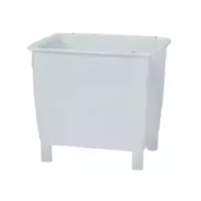 Bac salaison 210L avec trou pieds blanc 800x600x680mm