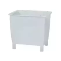 Bac salaison 210L avec trou pieds blanc 800x600x680mm