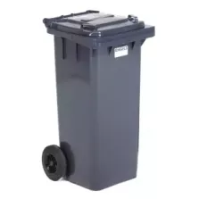 Poubelle 120L grise 480x550x930mm
