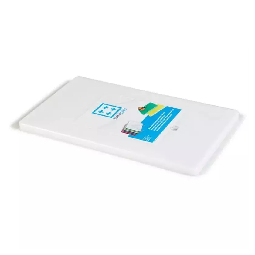 Planche a decouper 500x300mm blanche h20mm plate