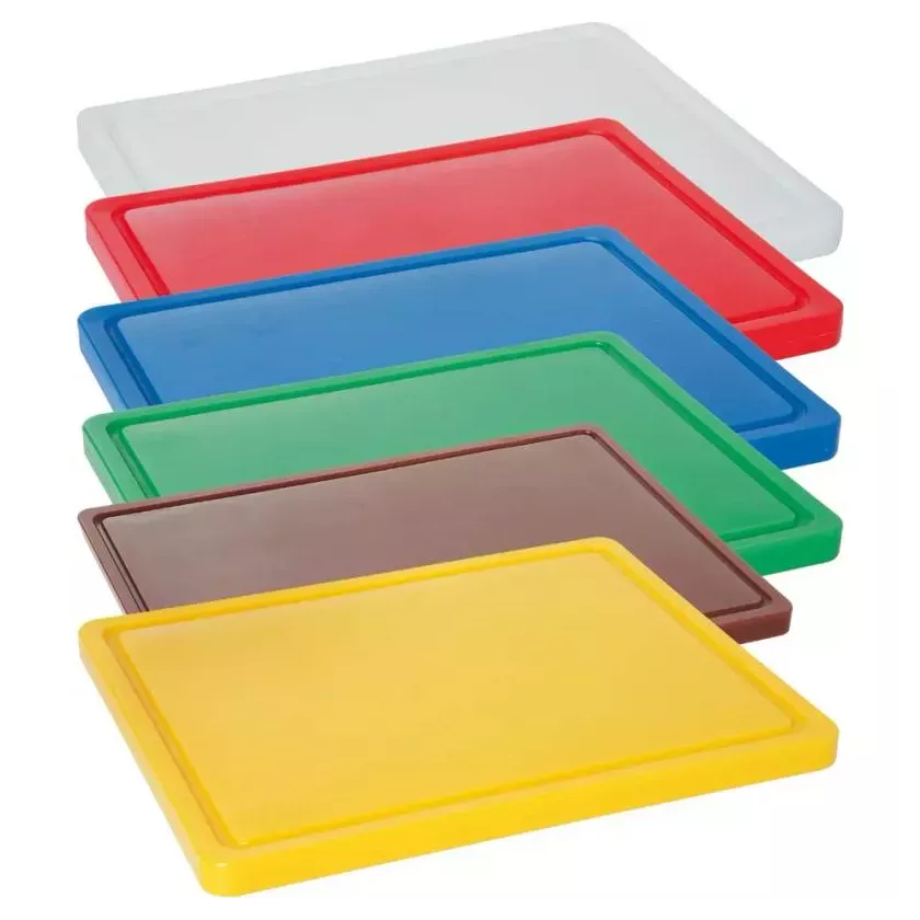 Planche a decouper 530x325mm verte h15mm avec rainure