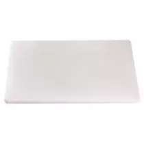 Planche a decouper 600x330mm blanche h40mm plate