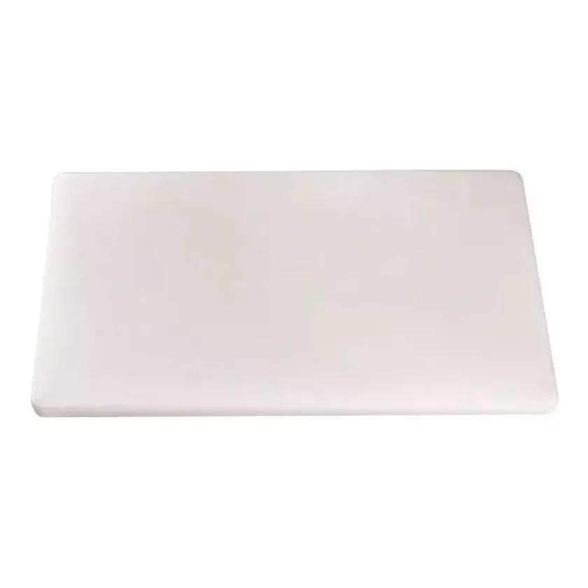 Planche a decouper 600x330mm blanche h40mm plate