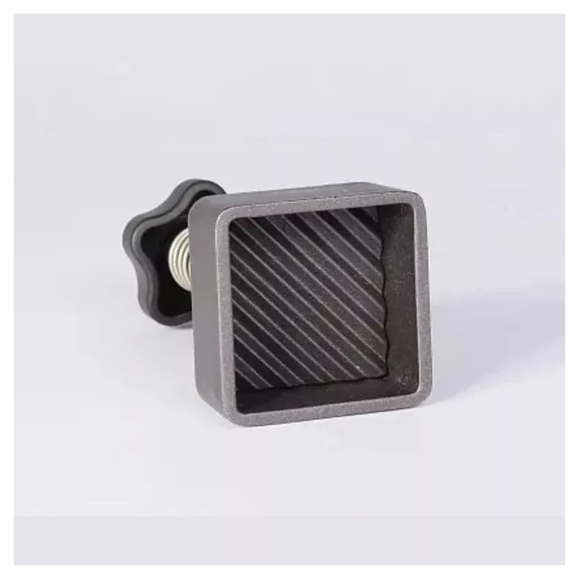 Presse hamburger carre 5x5cm teflon - ondulee
