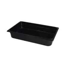 GN bac 1-1 100mm 12,8L PP noir gastro-plus 530x325x100mm