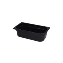 GN bac 1-3 100mm 3,64L PP noir gastro-plus 325x176x100mm