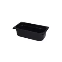 GN bac 1-3 150mm 5,3L PP noir gastro-plus 325x176x150mm