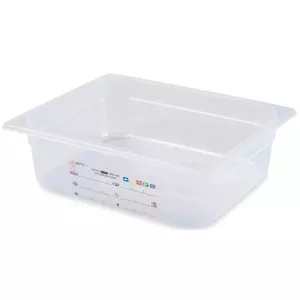 GN bac 1/2x100mm 5,85L PP IML transparent gastro-plus