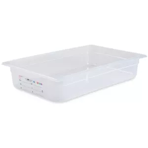 GN bac 1/1x100mm 12,8L PP IML transparent gastro-plus