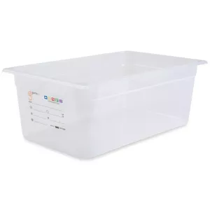 GN bac 1/1x200mm 25,3L PP IML transparent gastro-plus