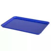 Supermarket plateau ABS bleu 580x410x20mm