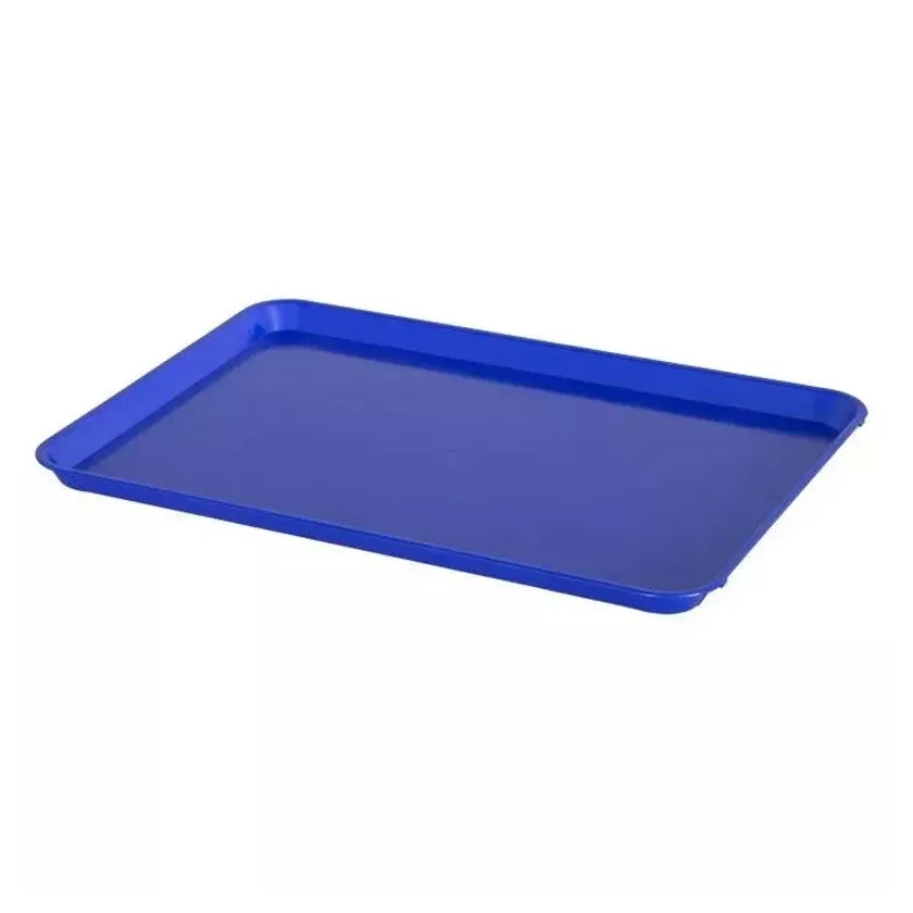 Supermarket plateau ABS bleu 580x410x20mm