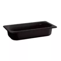 Melamine GN bac 1-3x65mm noir 325x176x65mm