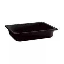 Melamine GN bac 1-2x65mm noir 325x265x65mm