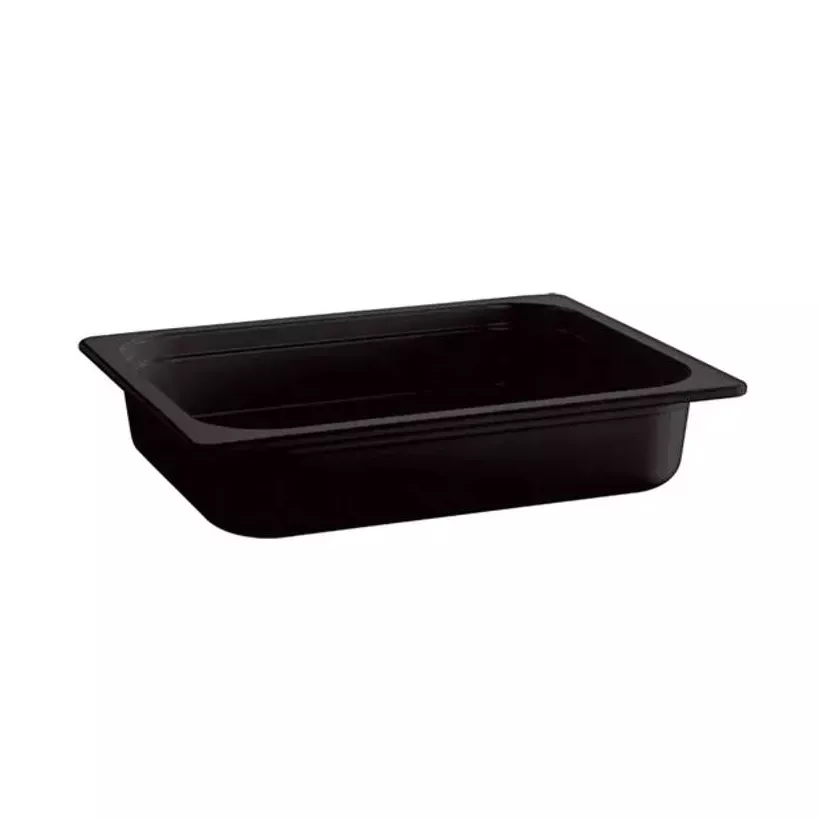Melamine GN bac 1-2x65mm noir 325x265x65mm