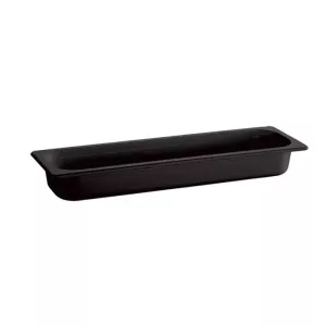 Melamine GN bac 2-4x65mm noir 530x162x65mm
