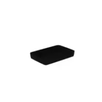 Plat melamine noir 175x260x40mm