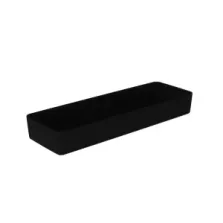 Plat melamine noir 175x520x70mm