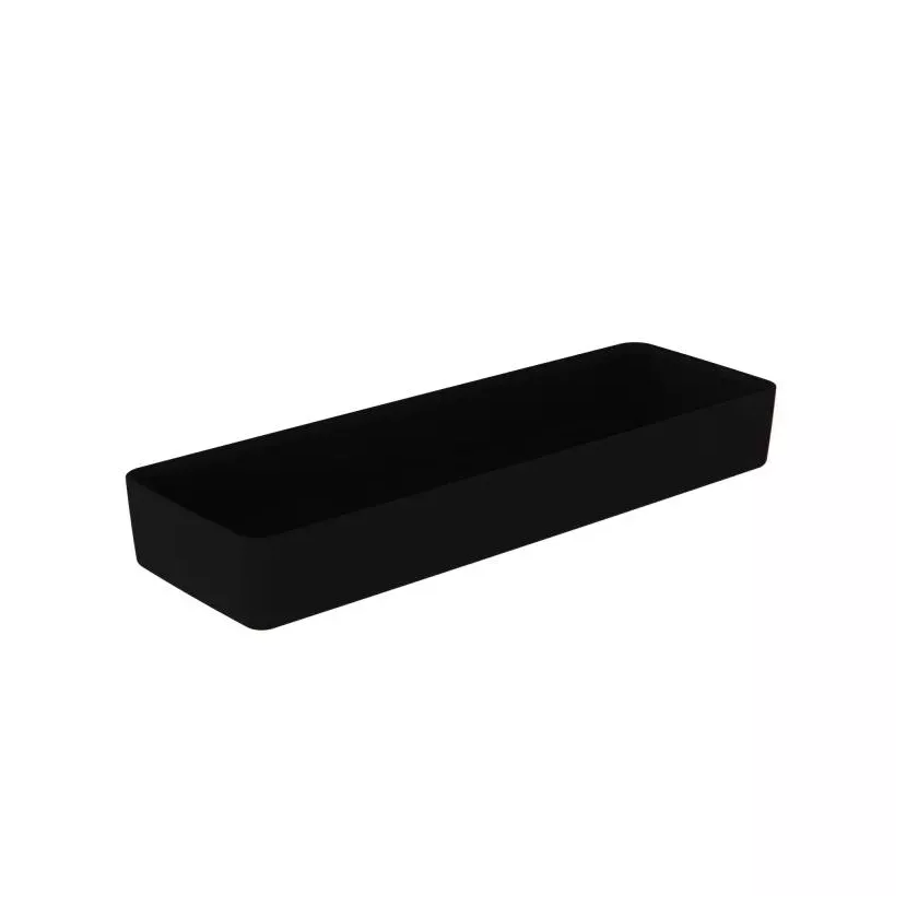 Plat melamine noir 175x520x70mm