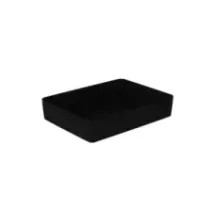Plat melamine noir 345x260x70mm