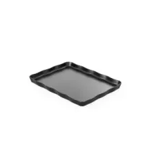 Plat melamine noir ondule 273x203x20mm