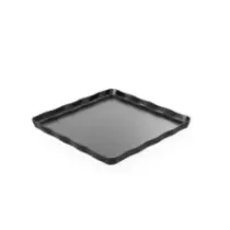 Plat melamine noir ondule 273x273x20mm