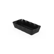 Plat melamine noir ondule 280x140x60mm