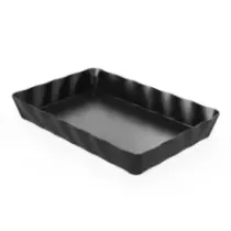 Plat melamine noir ondule 420x280x60mm