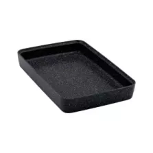 Plat melamine noir marbre 175x260x40mm