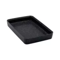 Plat melamine noir marbre 175x260x40mm