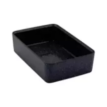 Plat melamine noir marbre 175x260x70mm