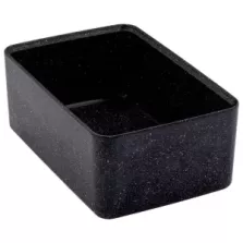 Plat melamine noir marbre 175x260x100mm