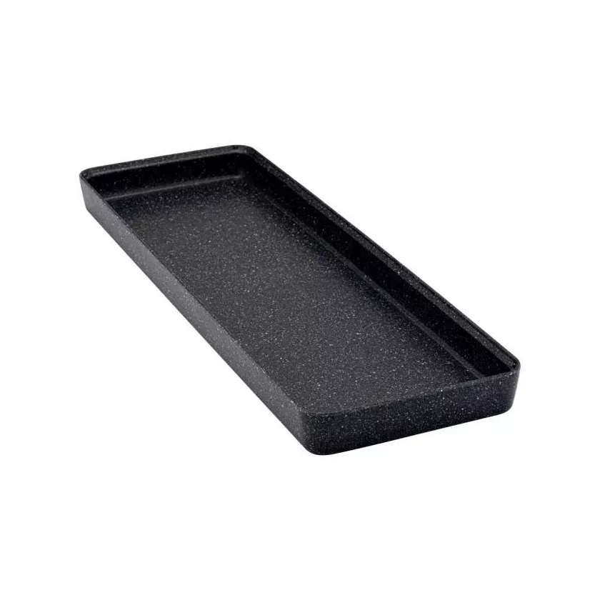 Plat melamine noir marbre 175x520x40mm