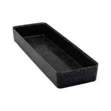 Plat melamine noir marbre 175x520x70mm