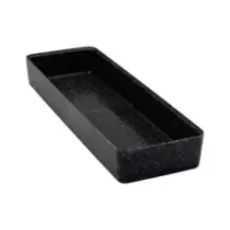 Plat melamine noir marbre 175x520x70mm